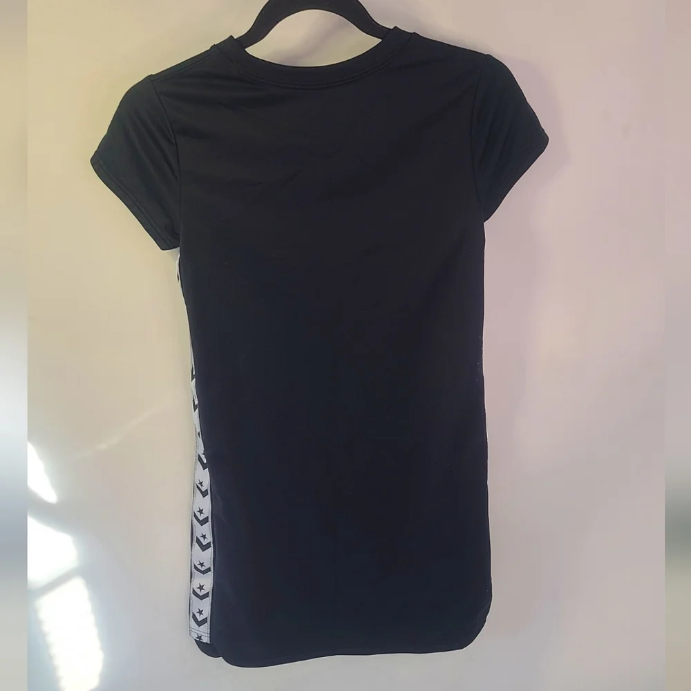 Converse girls black‎ chevron star dress size medium M 10-12 years old